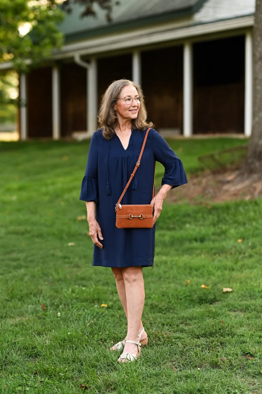Tucker Tweed Wellington Wristlet - Suede