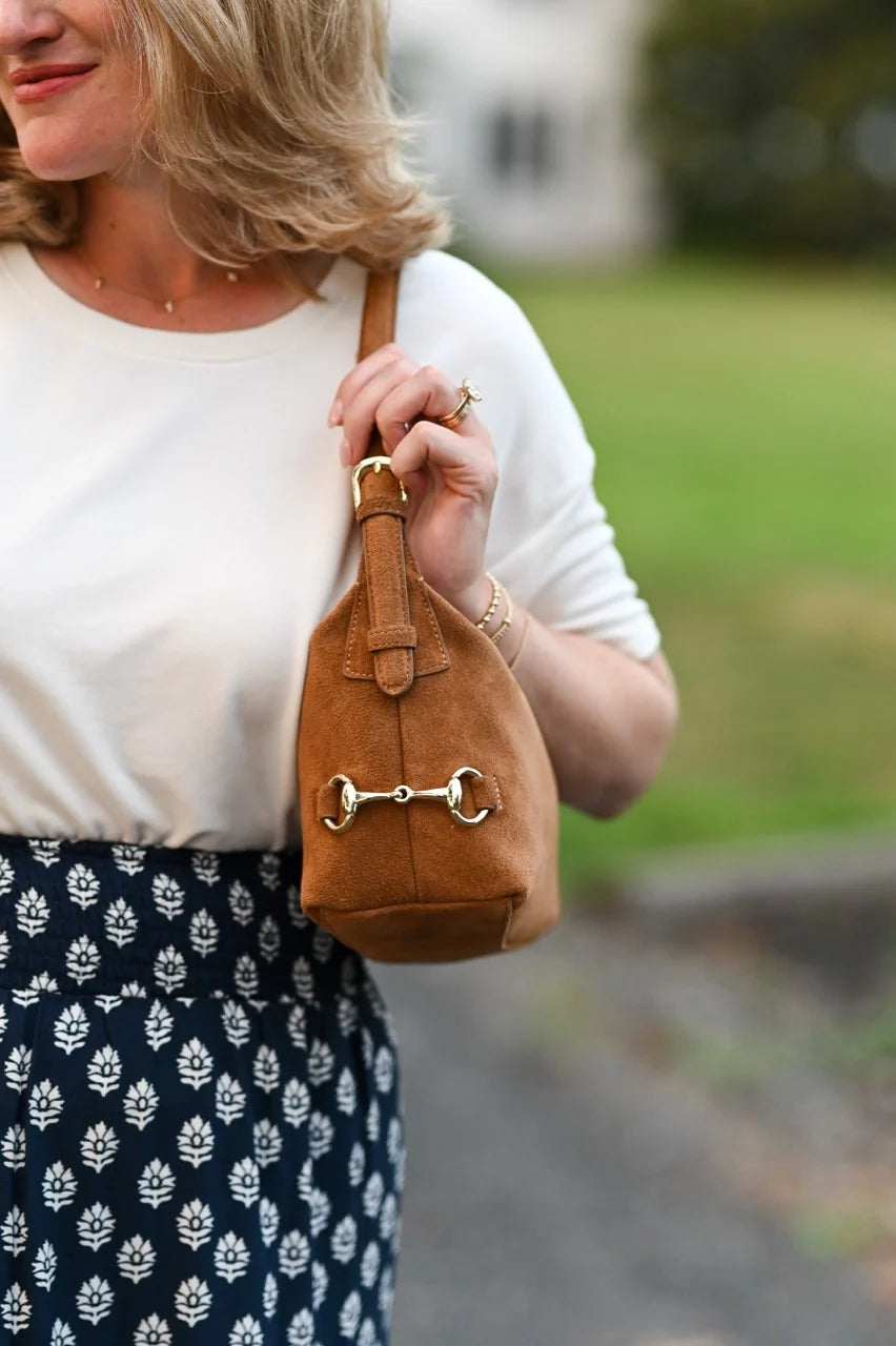 Tucker Tweed Bethany Bit Bag - Suede