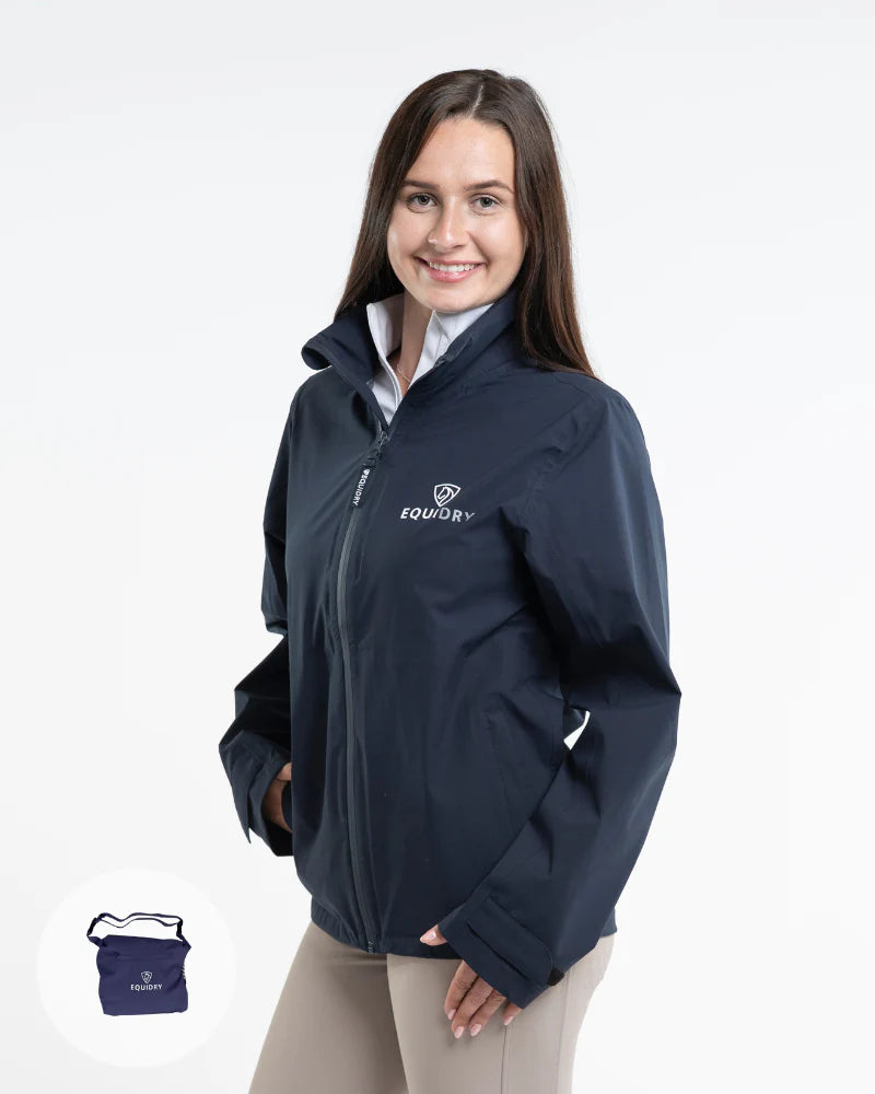 EquiDry Unisex Nimbus Pack Away Jacket - Black