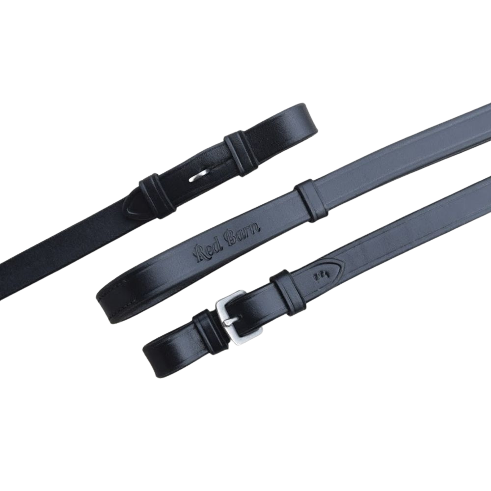 KL Select Red Barn Curb Reins - Black
