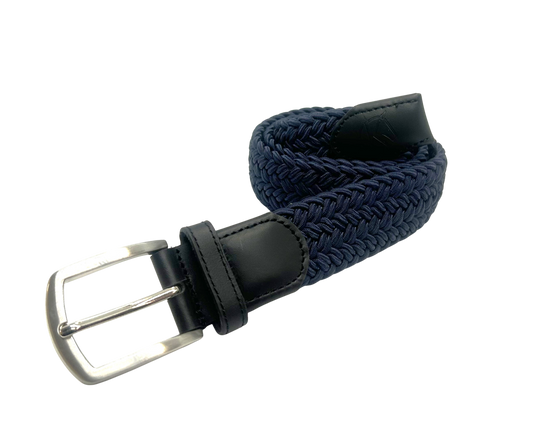 KL Select Silky Stretch Belt - Navy