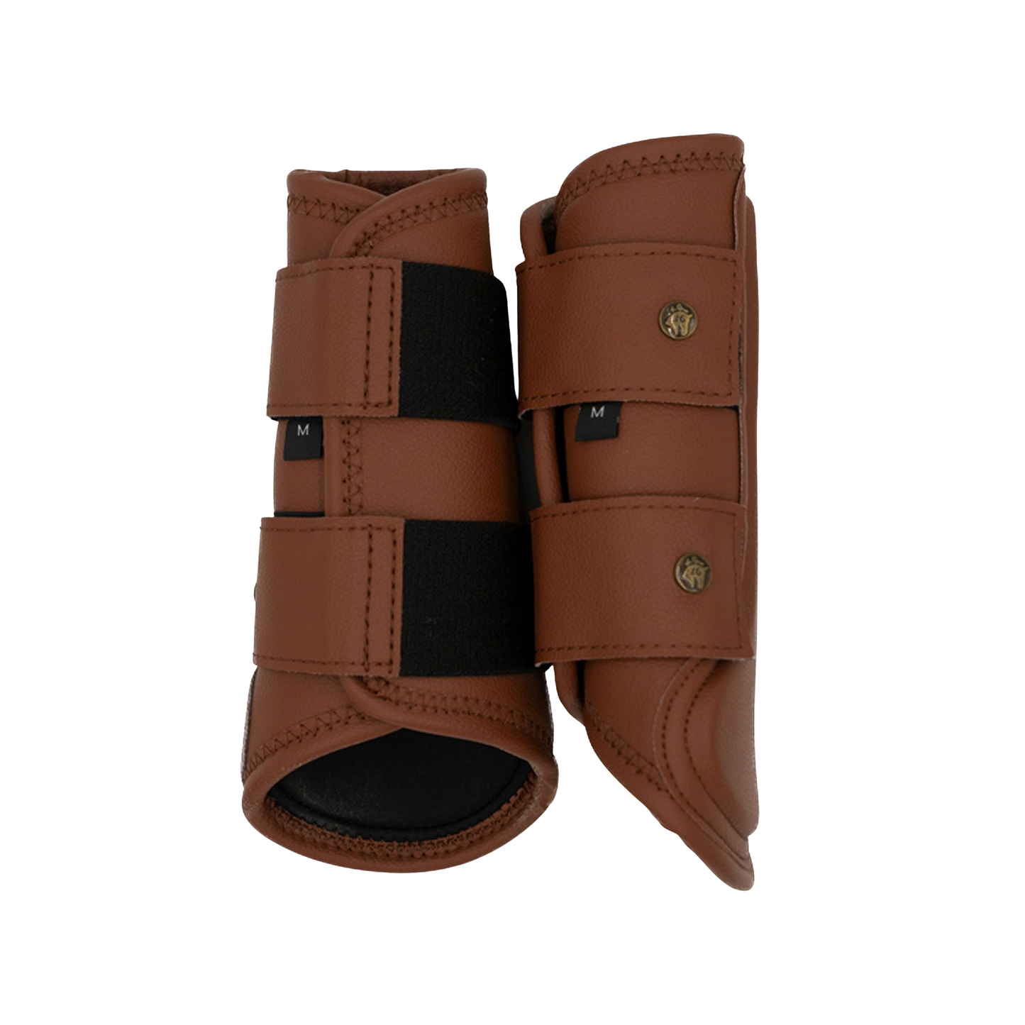 16 Cypress Leatherette Splint Boots - Cognac