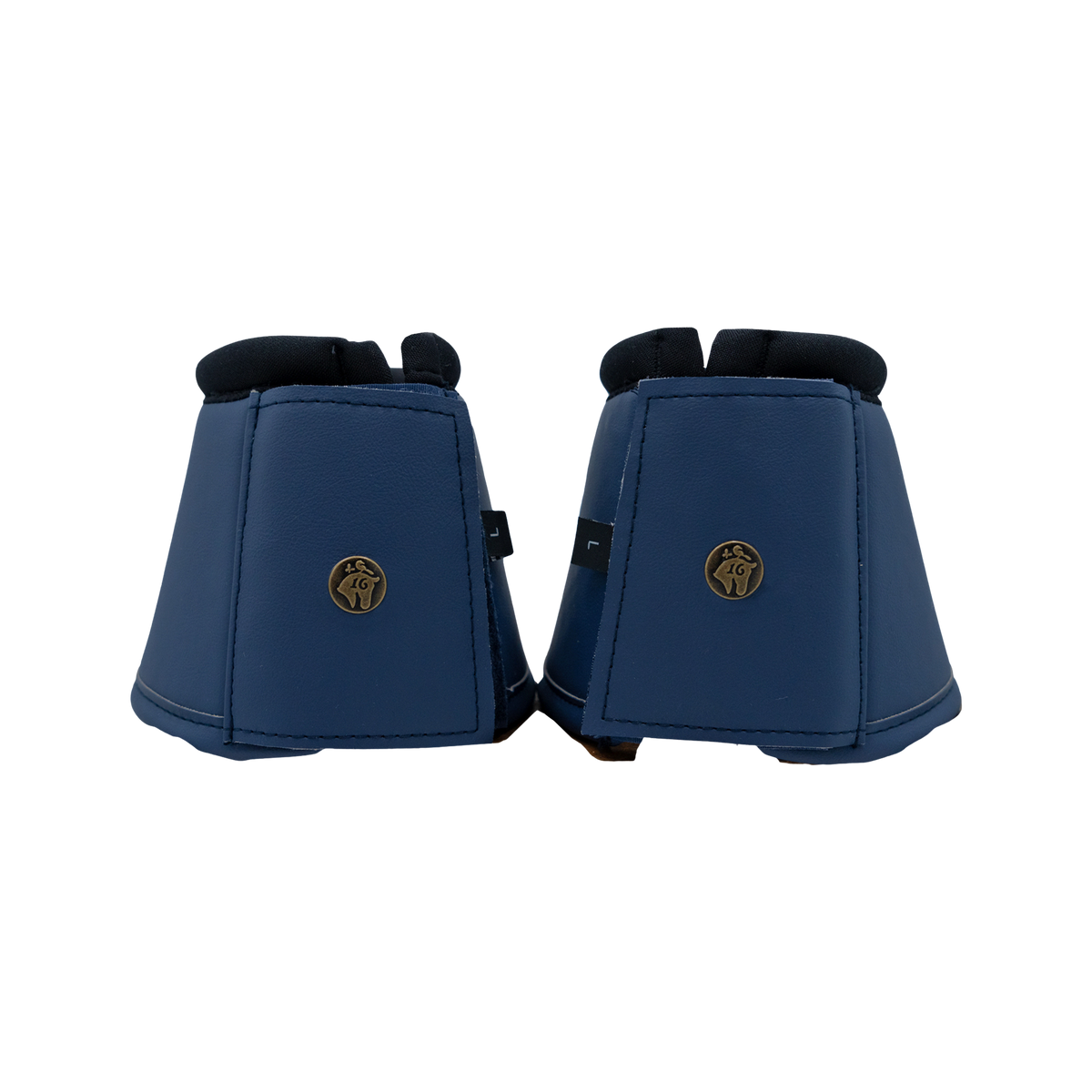16 Cypress Leatherette Bell Boots - Navy