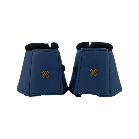 16 Cypress Leatherette Bell Boots - Navy