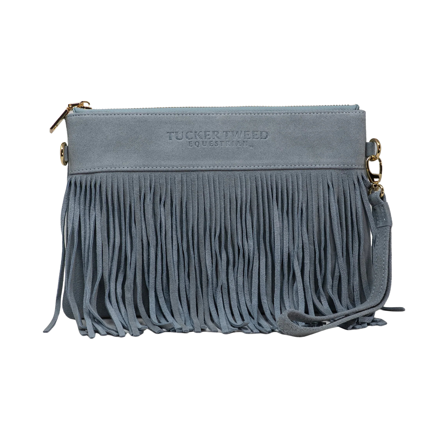 Tucker Tweed XL Wellington Suede Wristlet Summer Fringe - Limited Edition