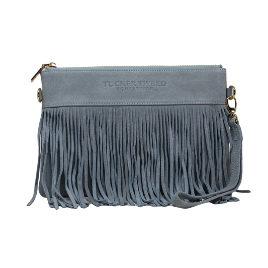Tucker Tweed XL Wellington Suede Wristlet Summer Fringe - Limited Edition