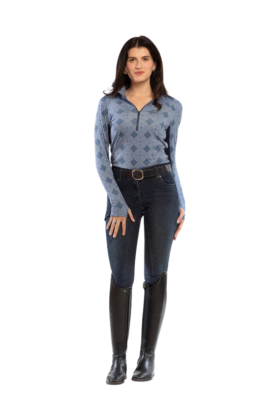 Goode Rider Sun Shirt - Blue Geo