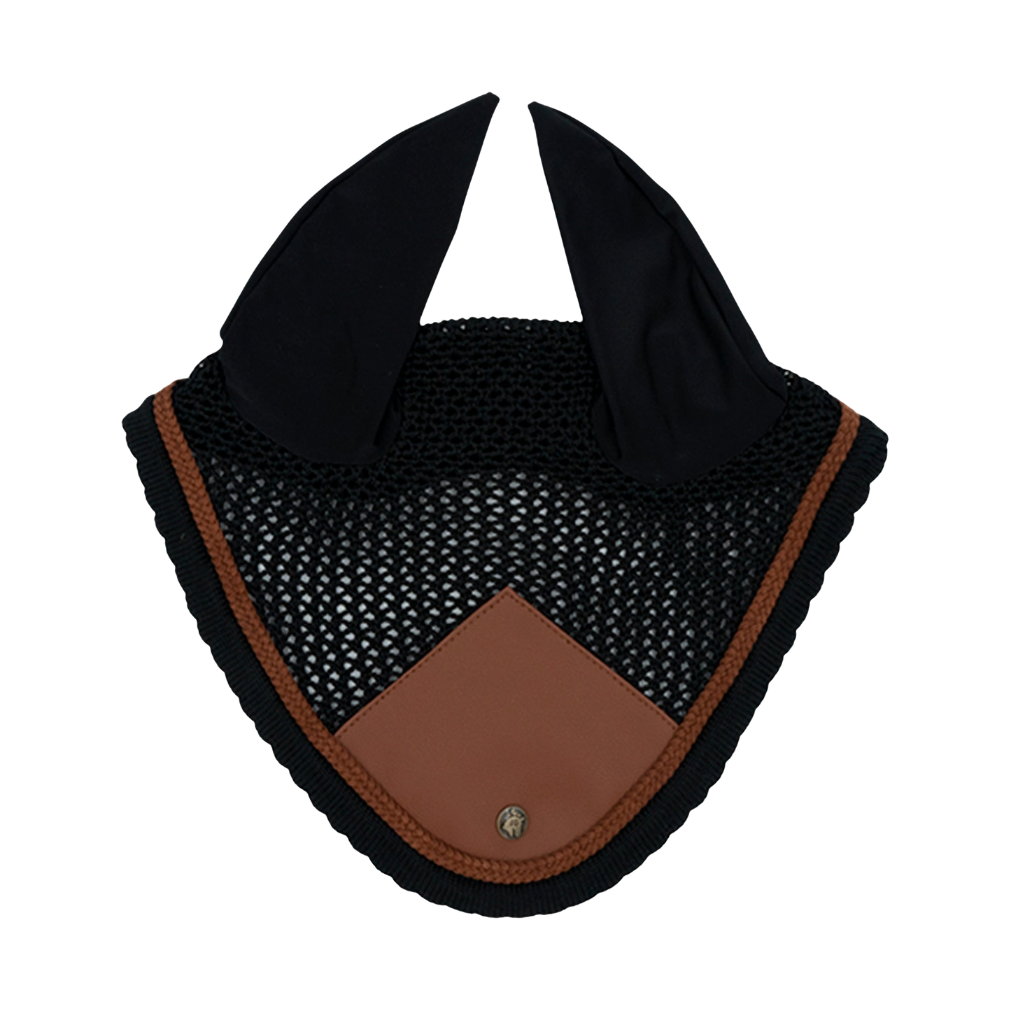 16 Cypress Ear Net - Black & Cognac