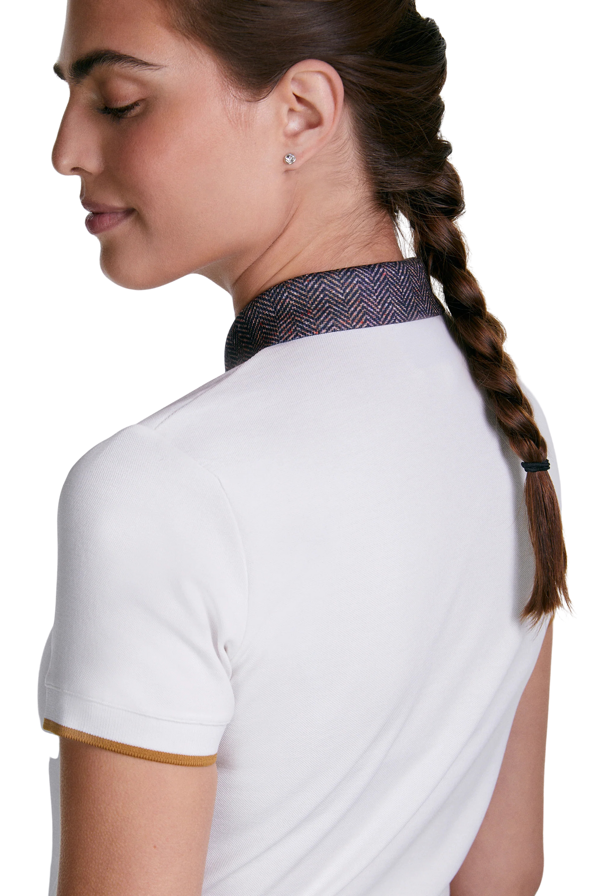 Sixteen Cypress Sport Piqué Polo Shirt - Tweed Collar