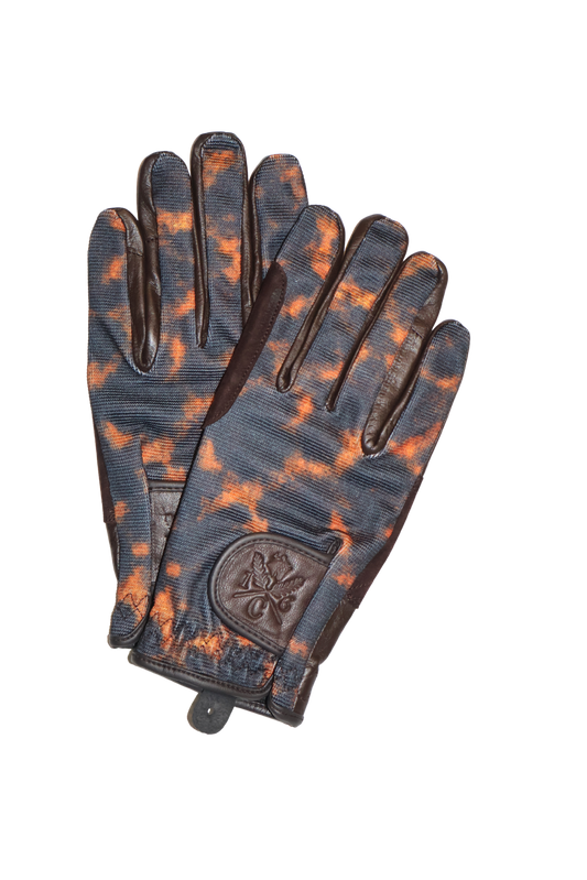 16 Cypress Riding Gloves - Amber Tortoise & Tobacco