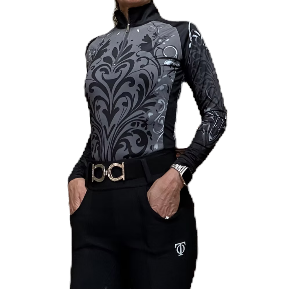 THEO Equestrian Shades of Grey Shirt