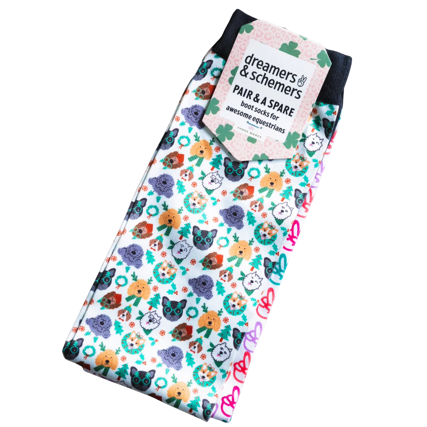 Dreamers & Schemers a Pair & Spare Socks - Deck the Paws