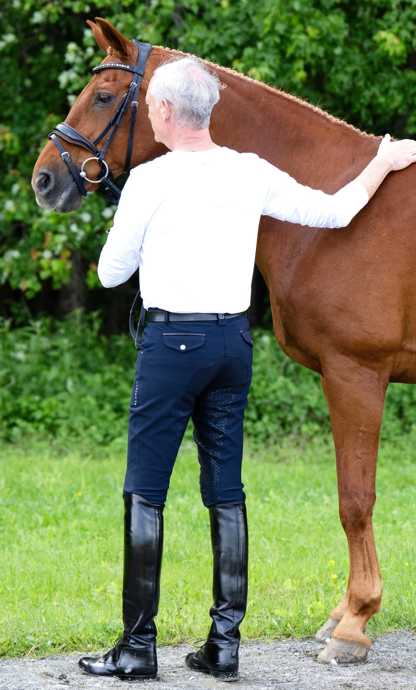 KL Select Men's Evan Breeches - Navy & Black
