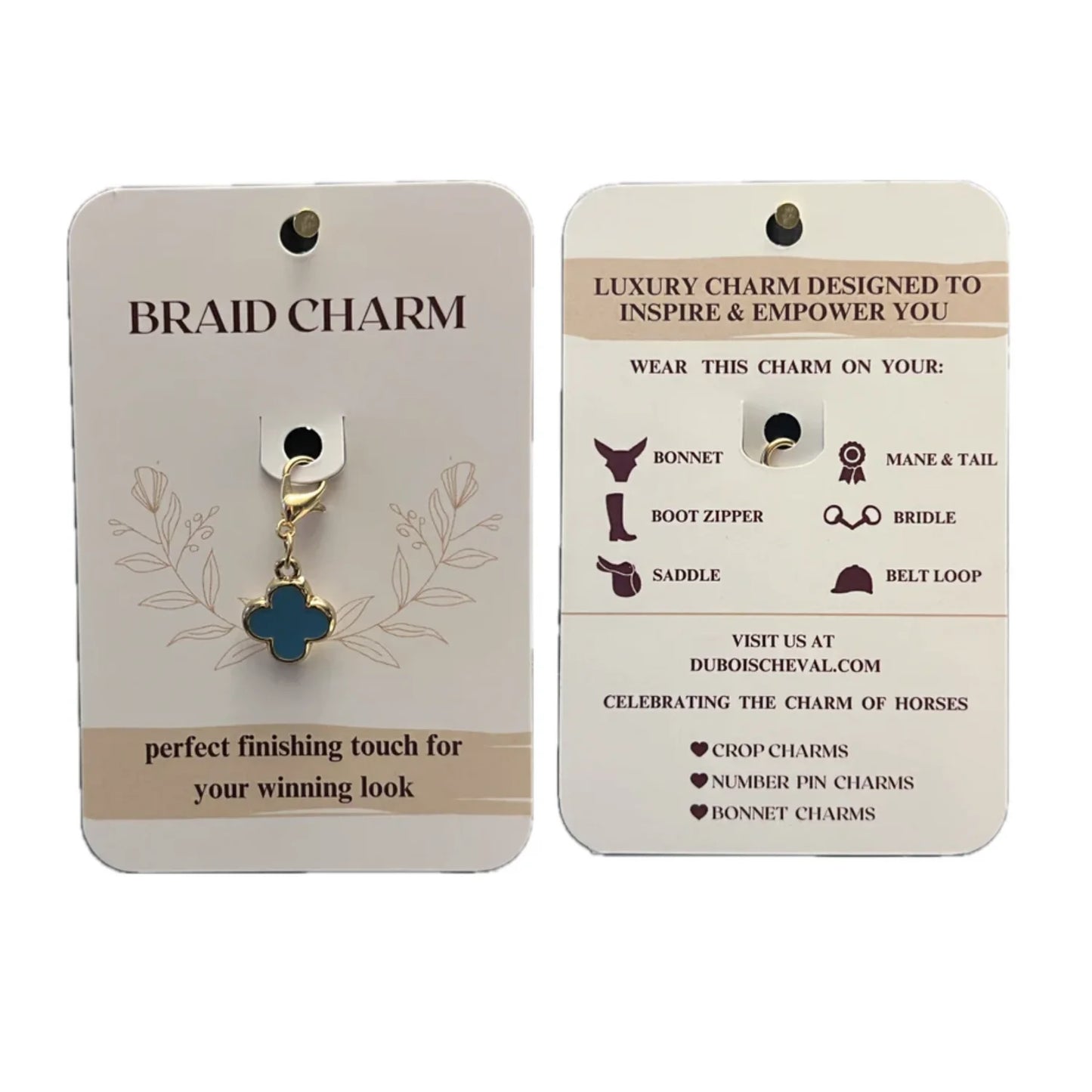 Dubois Cheval Braiding Clover Charm