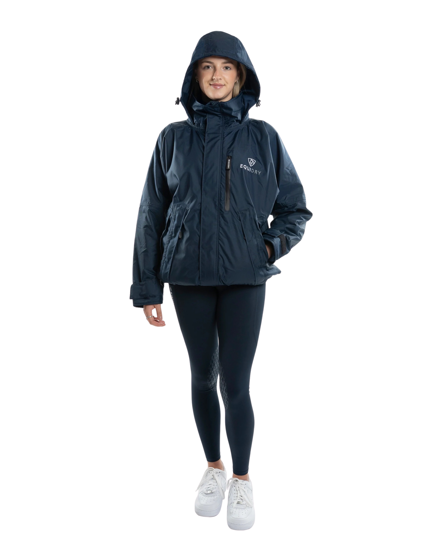 EquiDry Shortie Thin Fleece - Navy