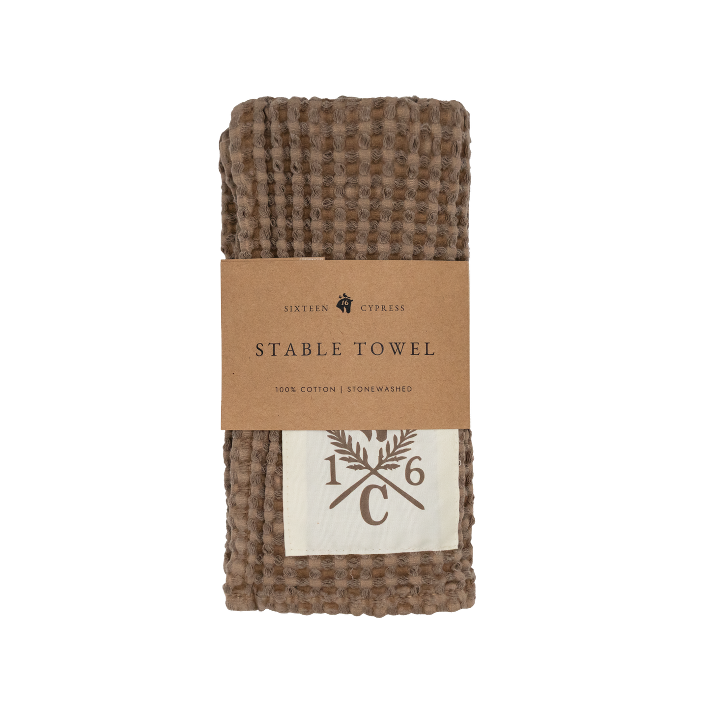 16 Cypress Cotton Waffle Stable Towel - Hazel