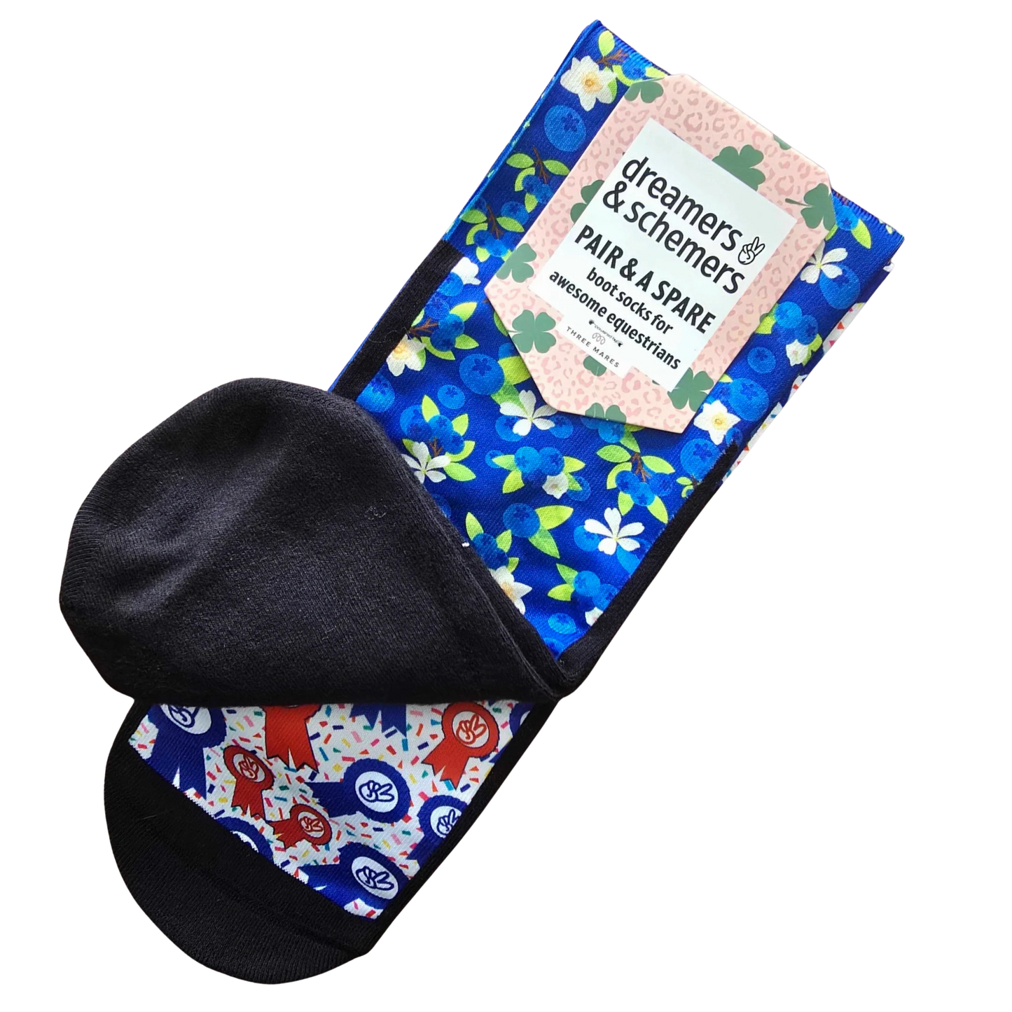 Dreamers & Schemers a Pair & Spare Socks - Blueberries