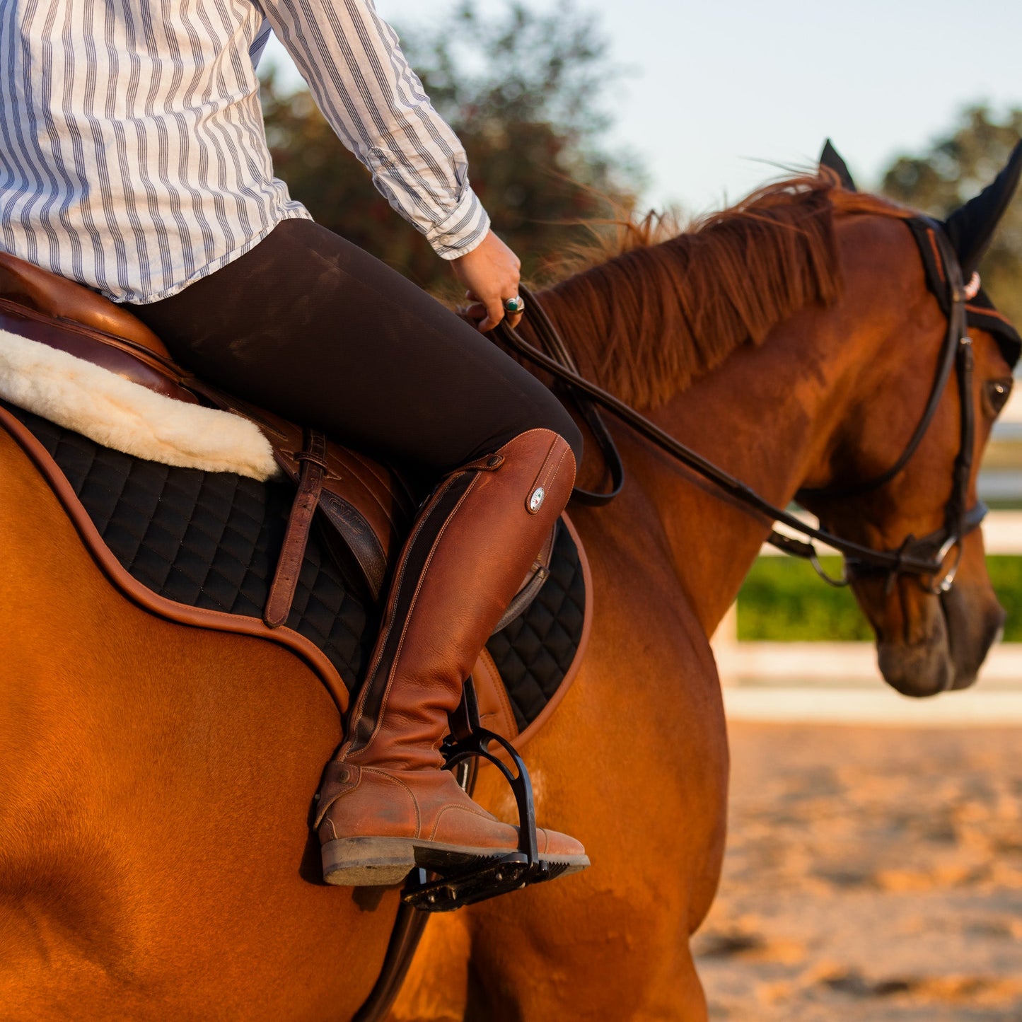 16 Cypress Close Contact pad - Black & Cognac