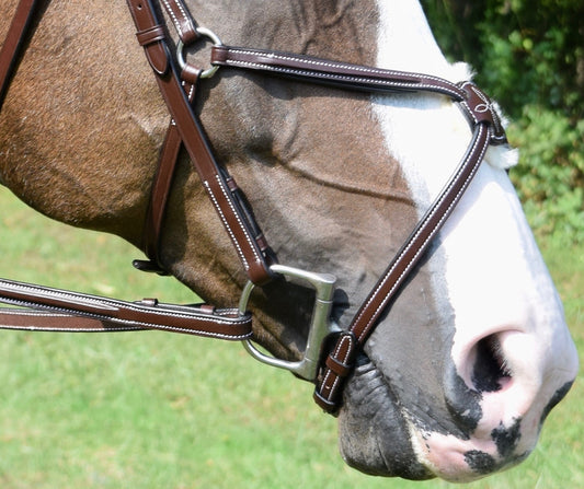 KL Select Red Barn Equinox Fig 8 Bridle & Reins