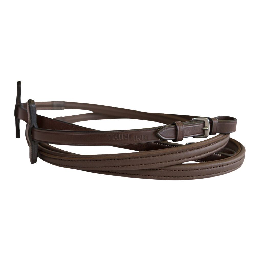 ThinLine Classic Wrapped Reins With Buckle End