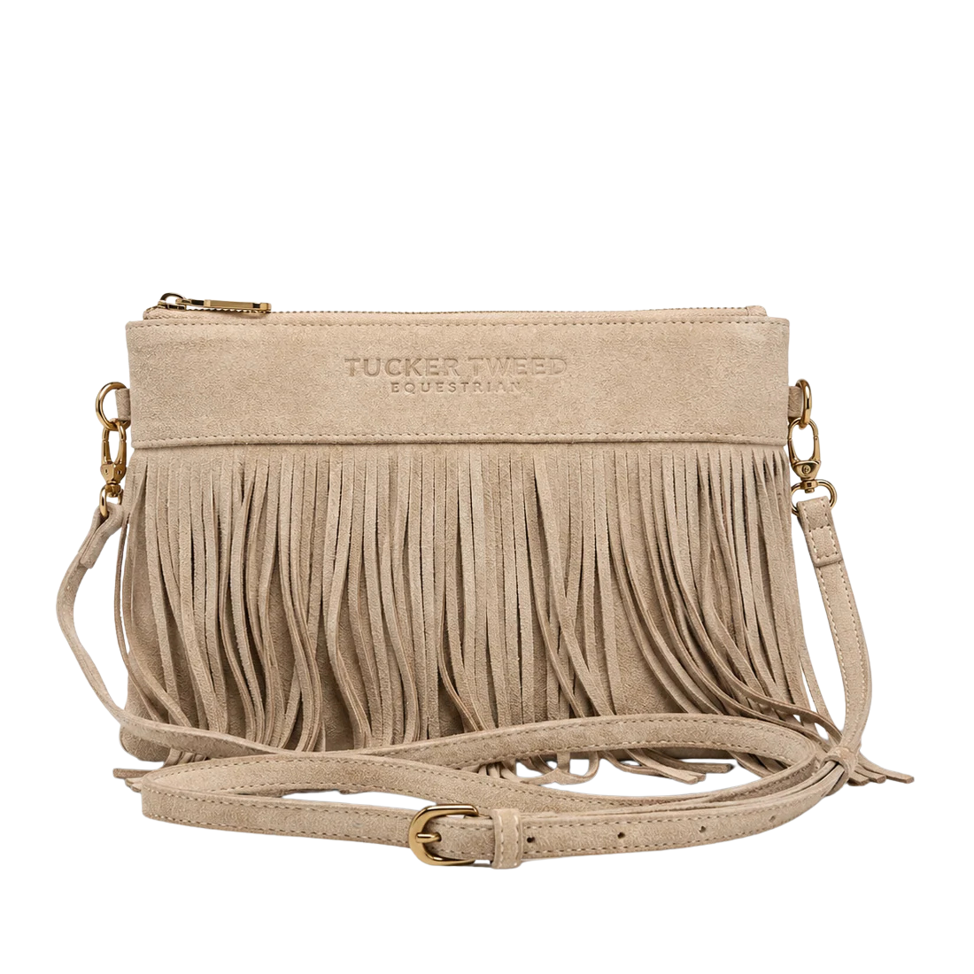 Tucker Tweed XL Wellington Suede Wristlet Summer Fringe - Limited Edition