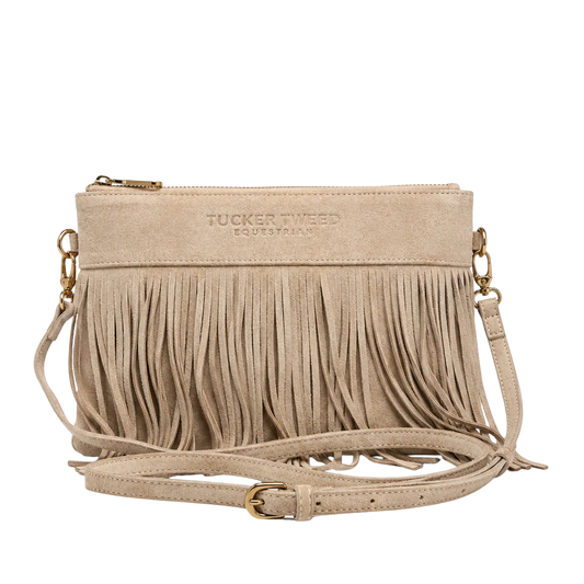 Tucker Tweed XL Wellington Suede Wristlet Summer Fringe - Limited Edition