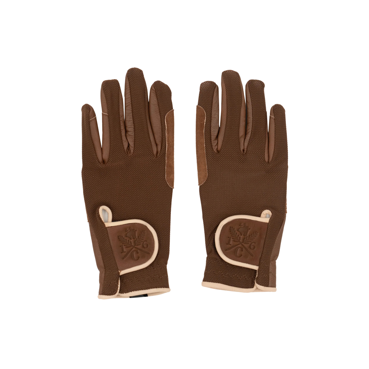 Sixteen Cypress Riding Gloves - Cognac Mesh