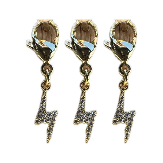Dubois Cheval Braiding Charm - Sparkly Lightening Bolt