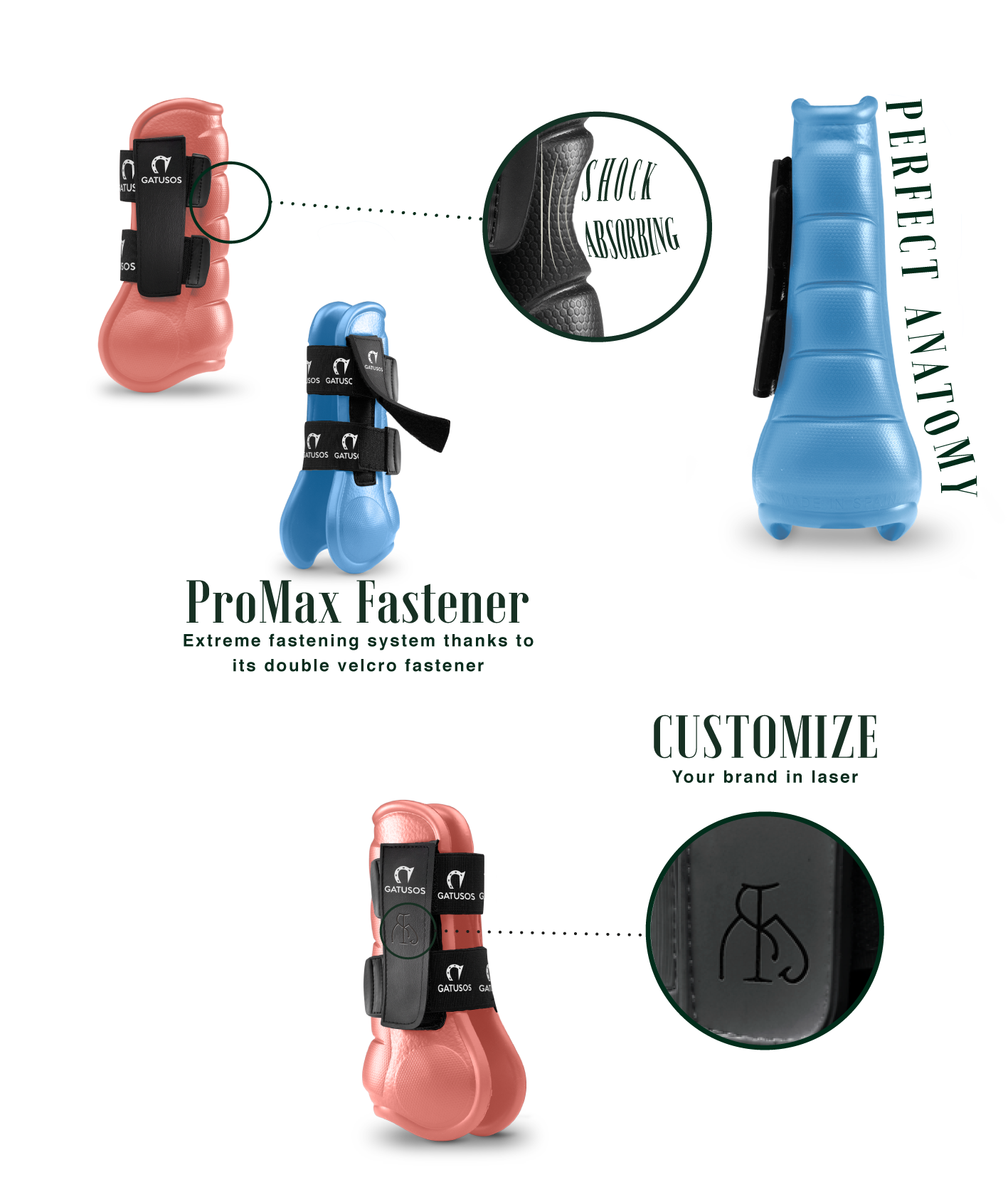 Gatusos Open Front Pony Boots