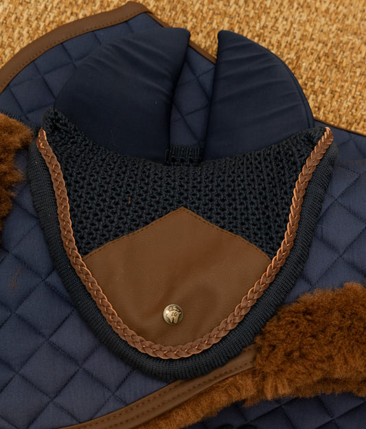 16 Cypress Ear Net Sound-Softening - Navy & Hickory