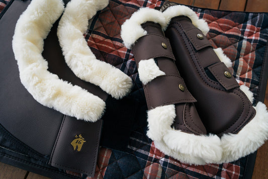 16 Cypress Leatherette Bell Boots - Hickory