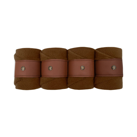 16 Cypress Leatherette Polos - Camel & Cognac