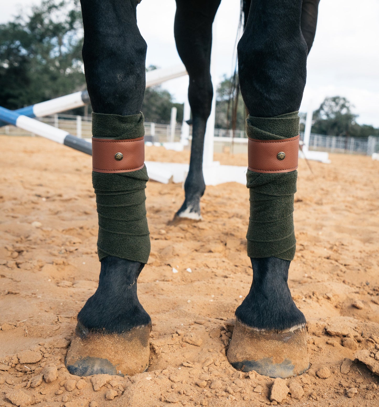 16 Cypress Leatherette Polos - White