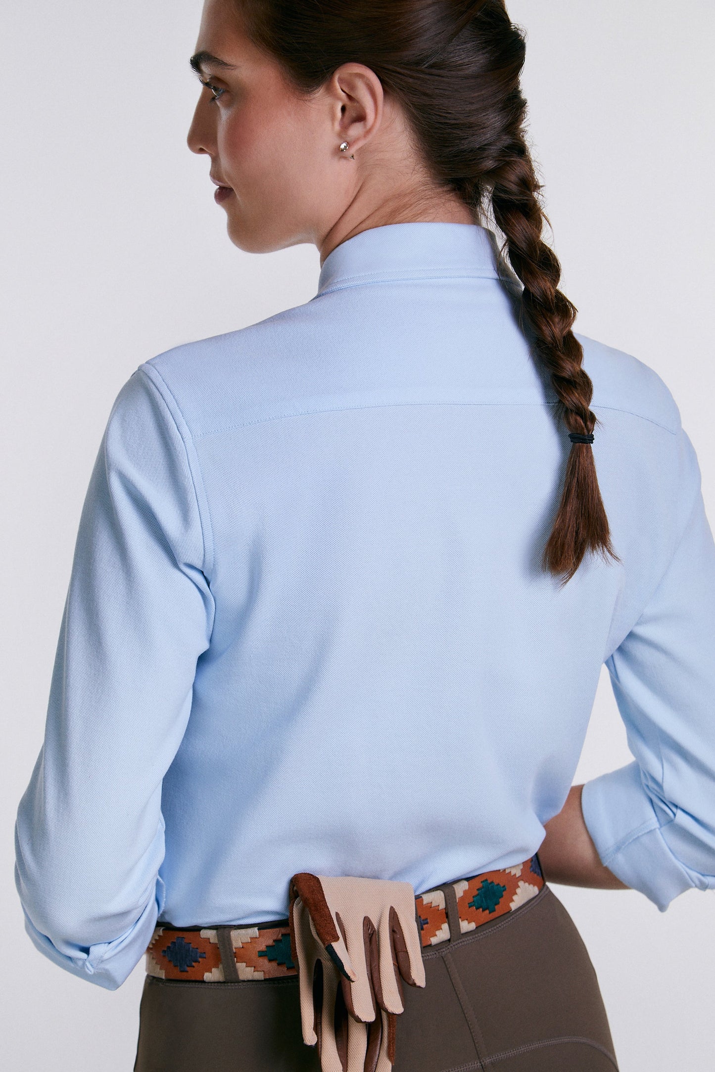 16 Cypress Sport Piqué Shirt Button Down Shirt - Oxford Blue