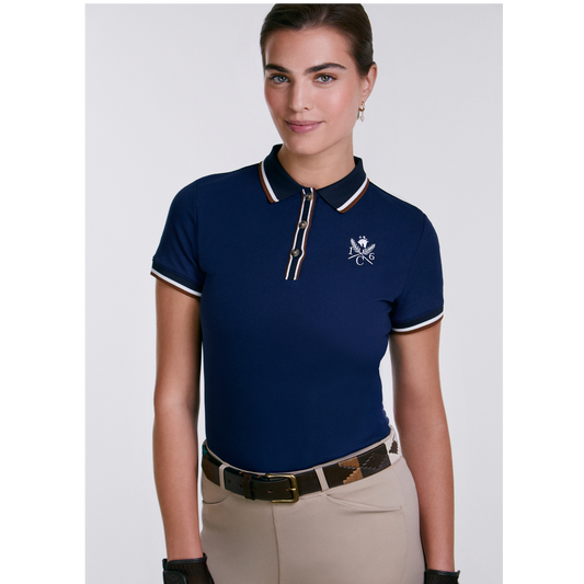 16 Cypress Sport Piqué Polo Shirt, Navy