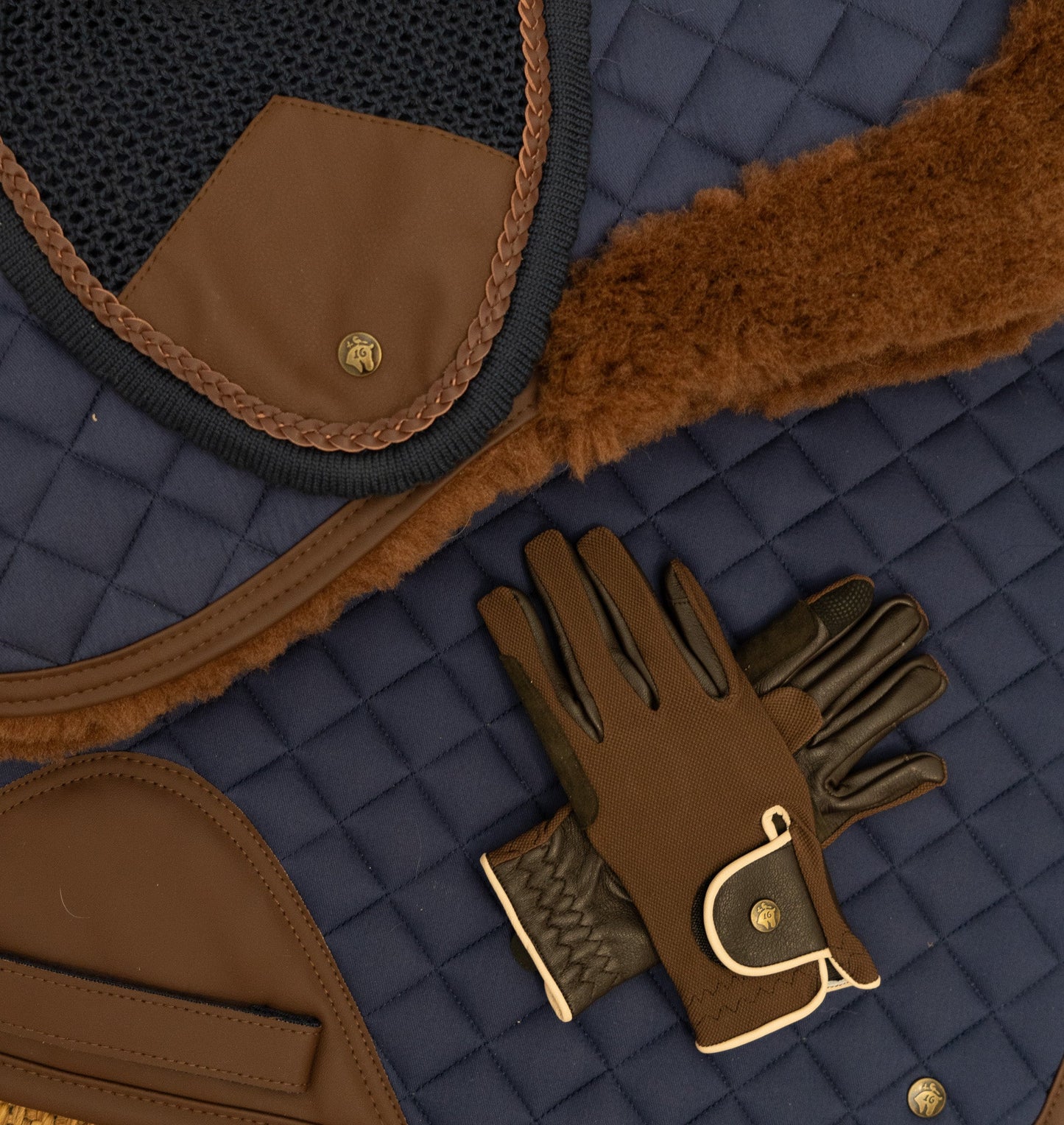 16 Cypress Riding Gloves - Tobacco