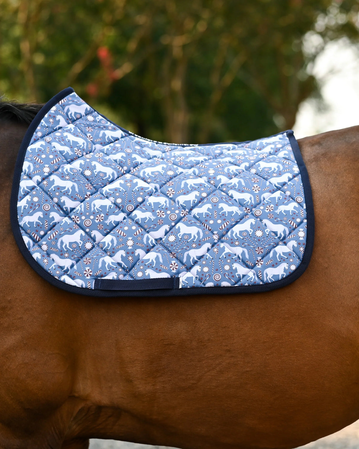 Dreamers & Schemers  Saddle Pad - Pony Island Peppermint Ponies