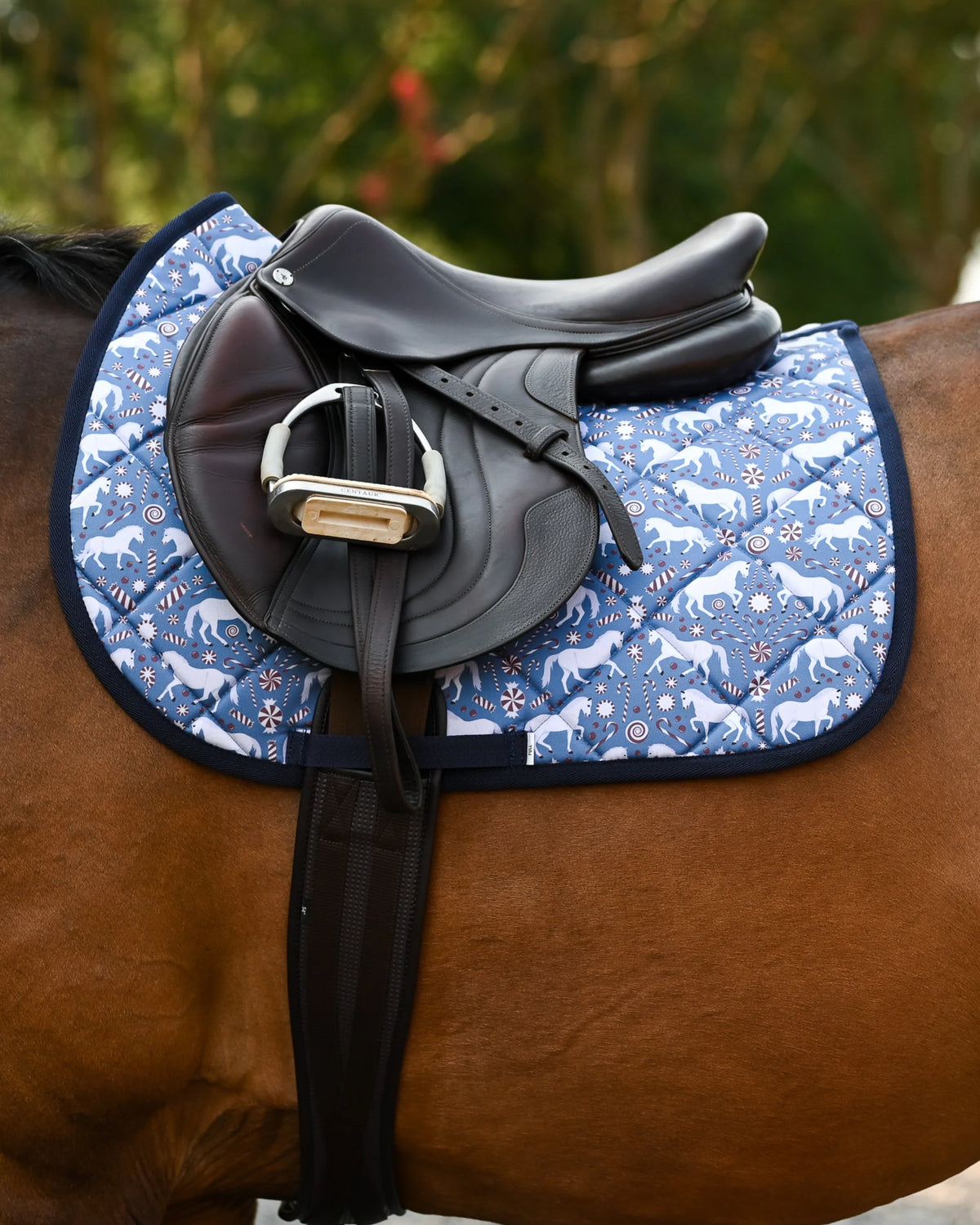 Dreamers & Schemers  Saddle Pad - Pony Island Peppermint Ponies