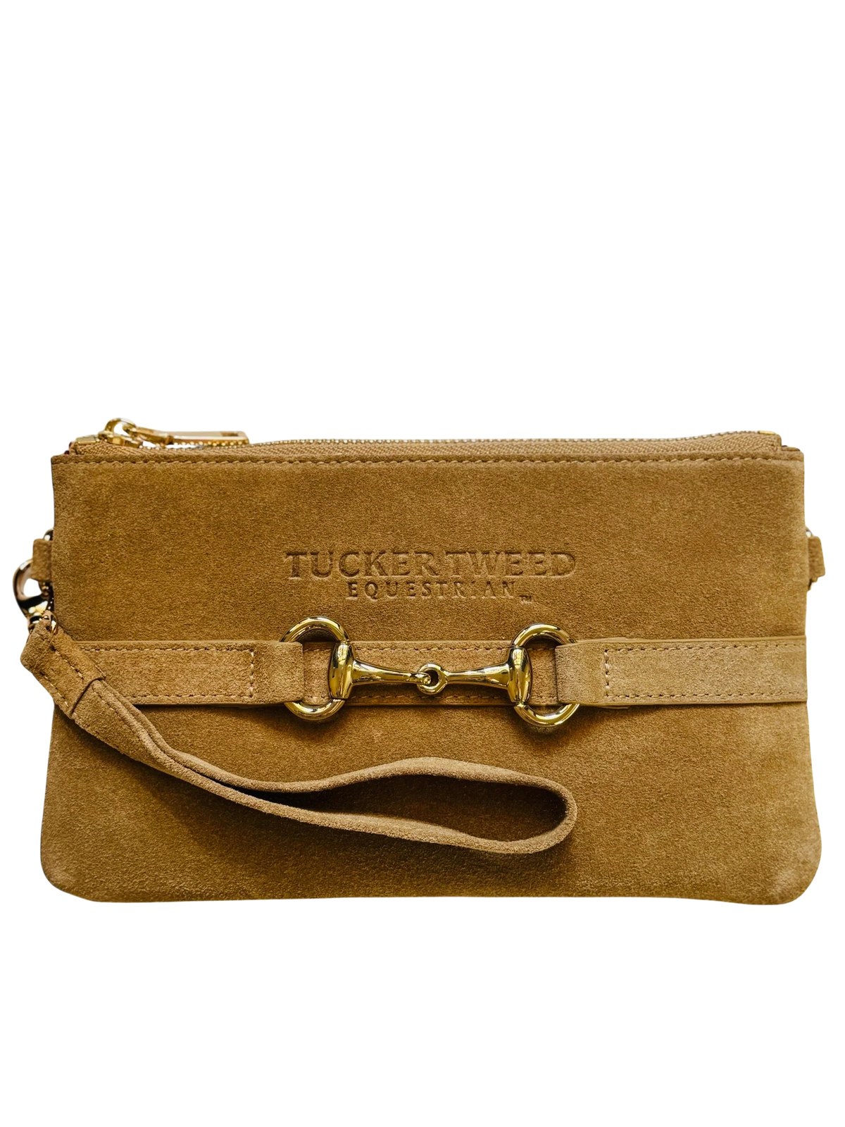 Tucker Tweed Wellington Wristlet - Suede