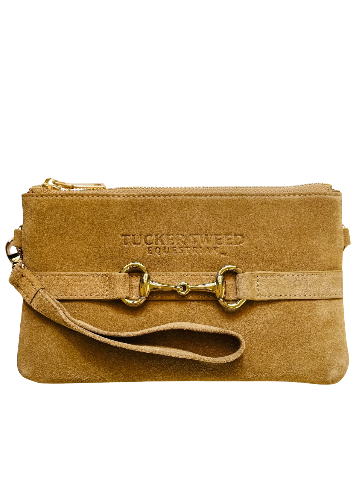 Tucker Tweed Wellington Wristlet - Suede